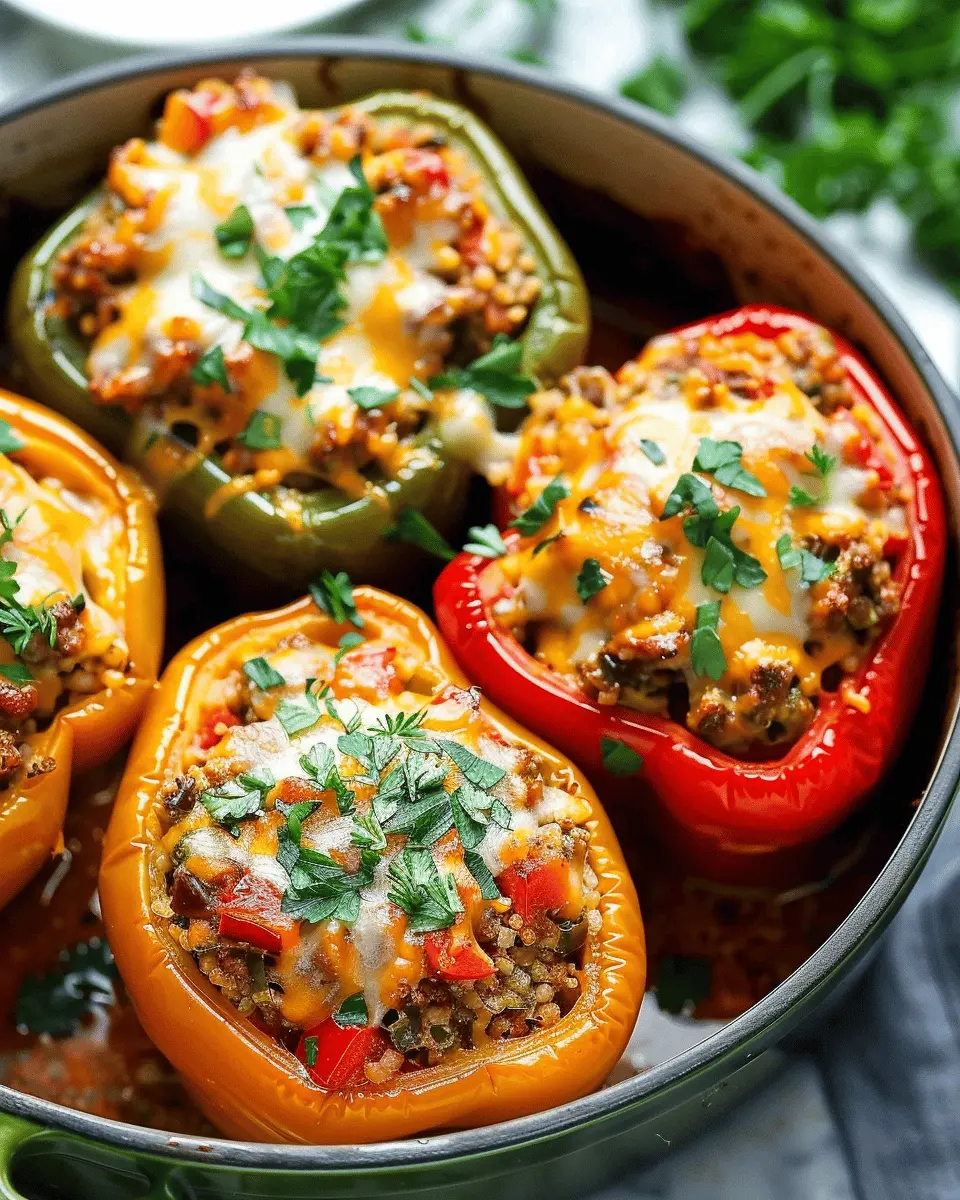 Low Carb Recipes: Deliciously Stuffed Bell Peppers with Turkey Bacon