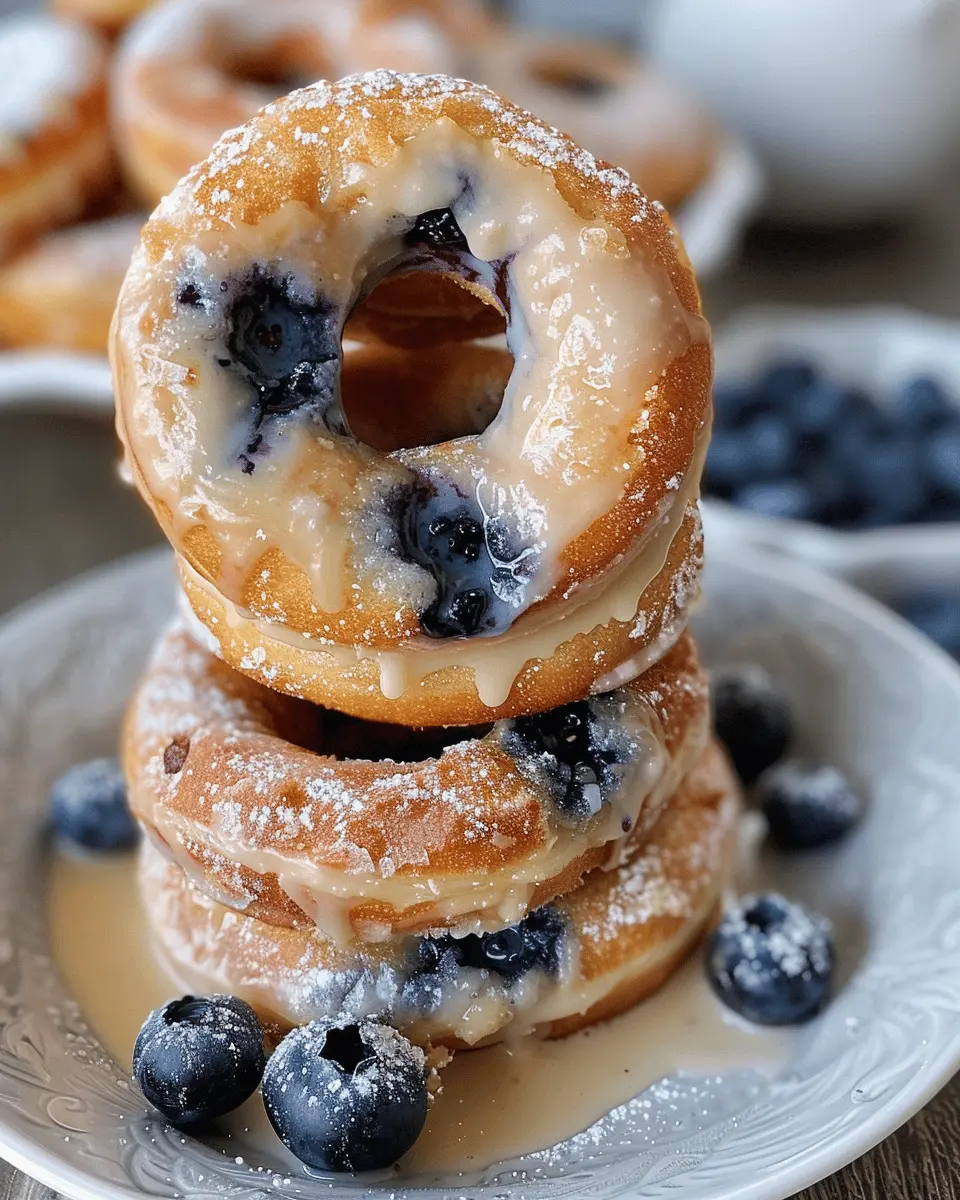 Breakfast ideas: Indulgent Baked Blueberry Donuts for a Delightful Start