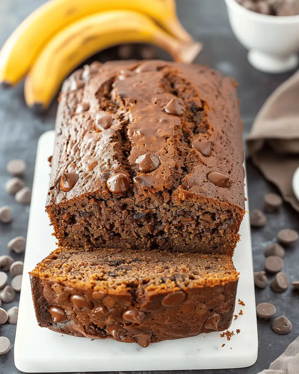 Breakfast ideas: Indulgent Chocolate Banana Bread Recipe