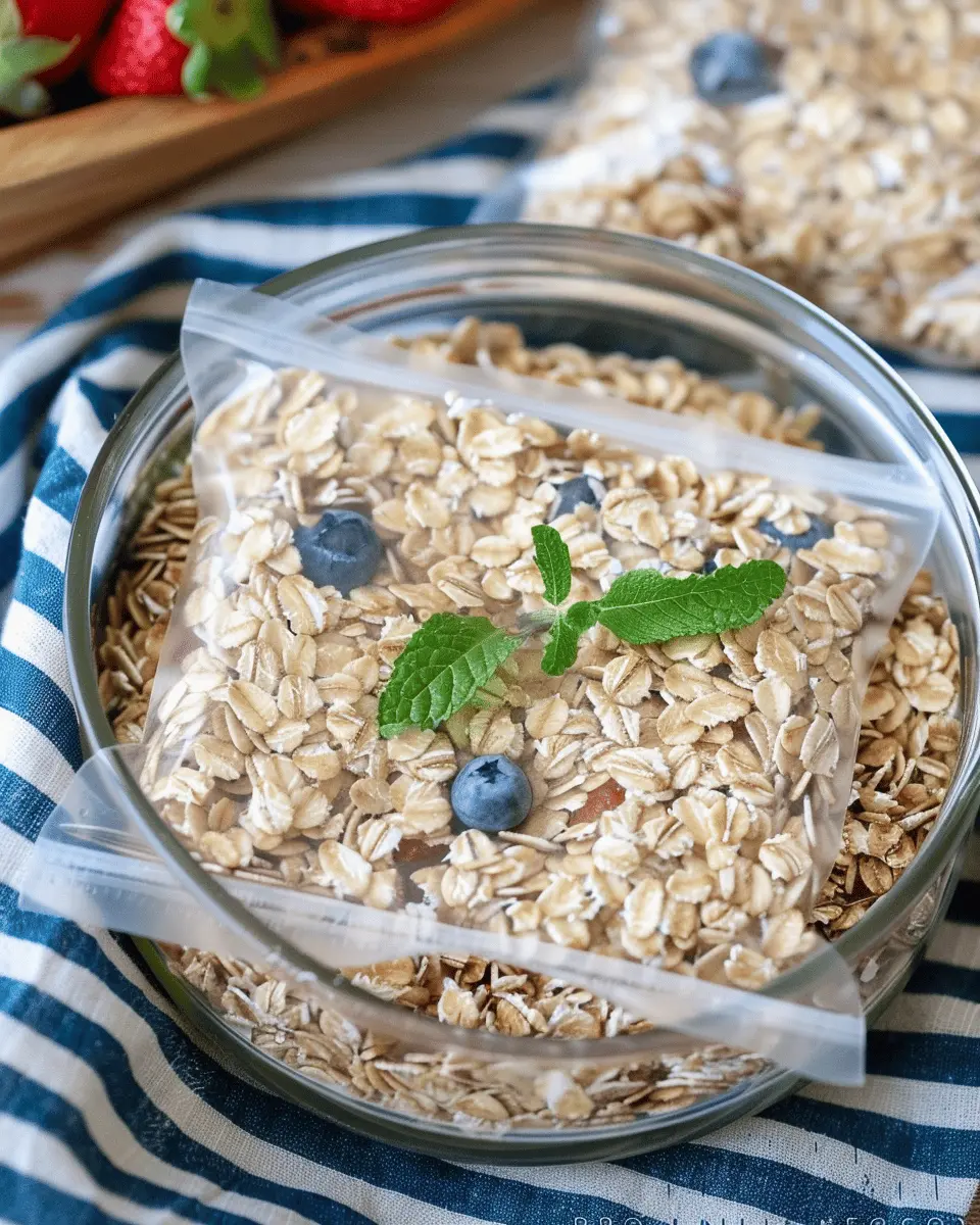 Breakfast Ideas: Easy Homemade Instant Oatmeal Packets You’ll Love