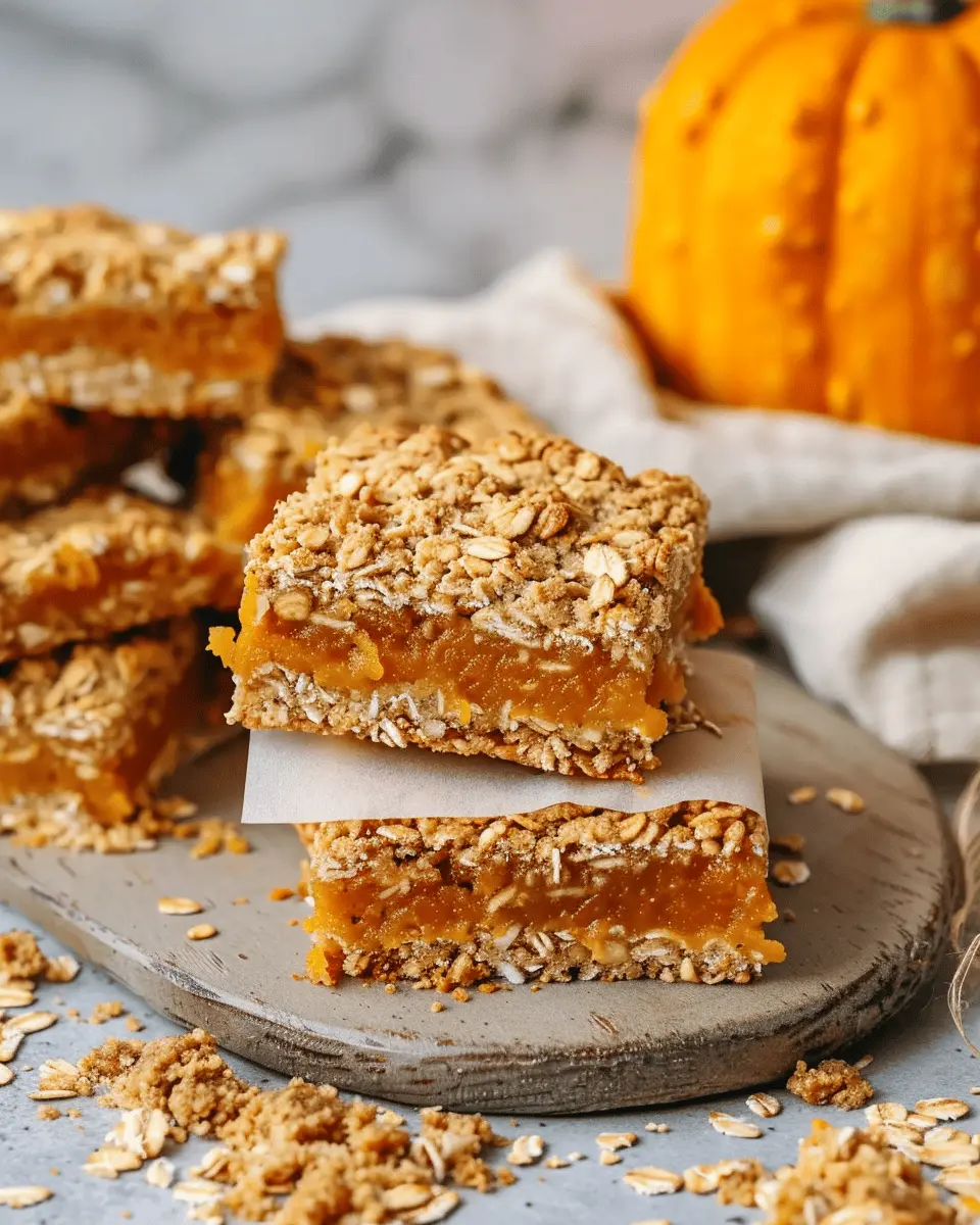 Breakfast ideas: Warm and Nutritious Pumpkin Oat Bars