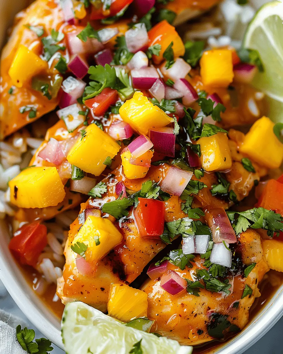 Easy Summer Meals: Delightful Crockpot Mango Salsa Chicken Recipe