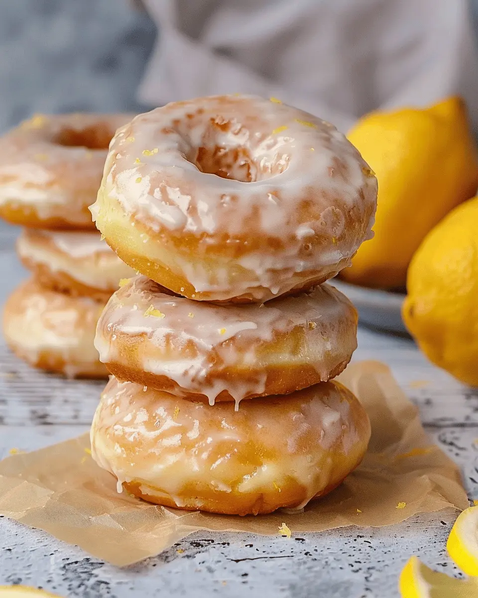 Breakfast ideas: Enjoy Indulgent Lemon Glazed Air Fryer Donuts