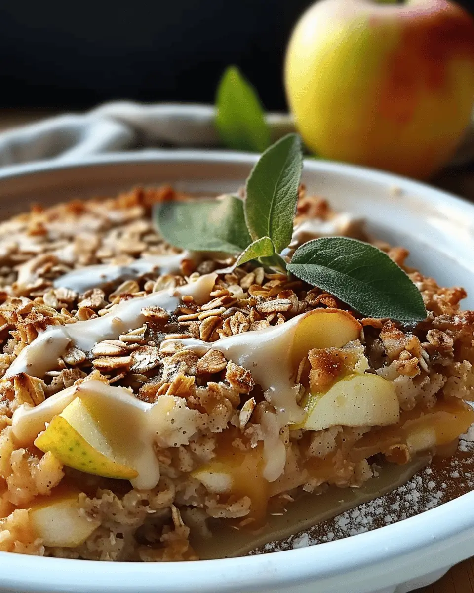 Breakfast ideas: Indulgent Oatmeal Apple Breakfast Bake Recipe