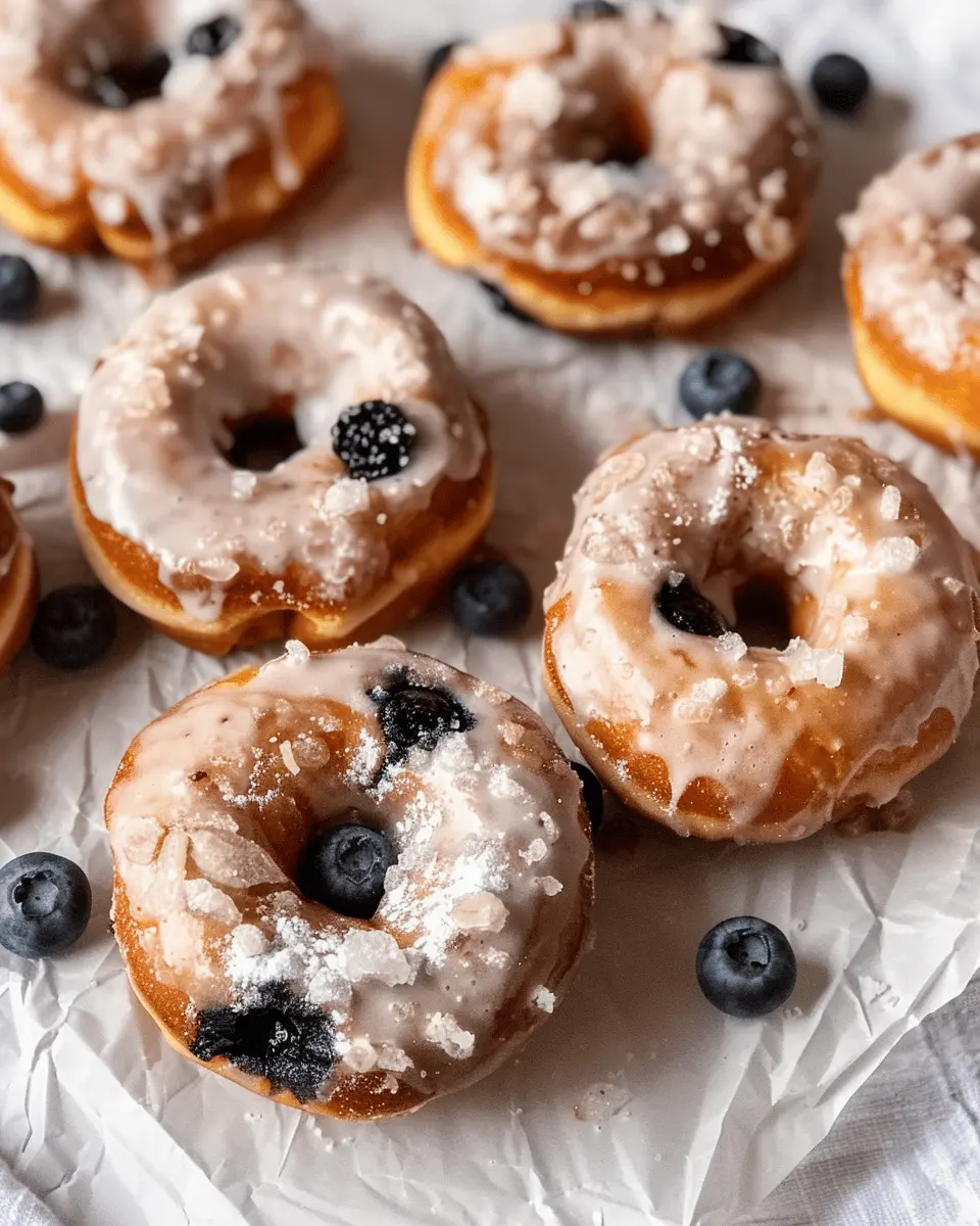 Breakfast ideas: Indulgent Blueberry Cake Donuts and Holes