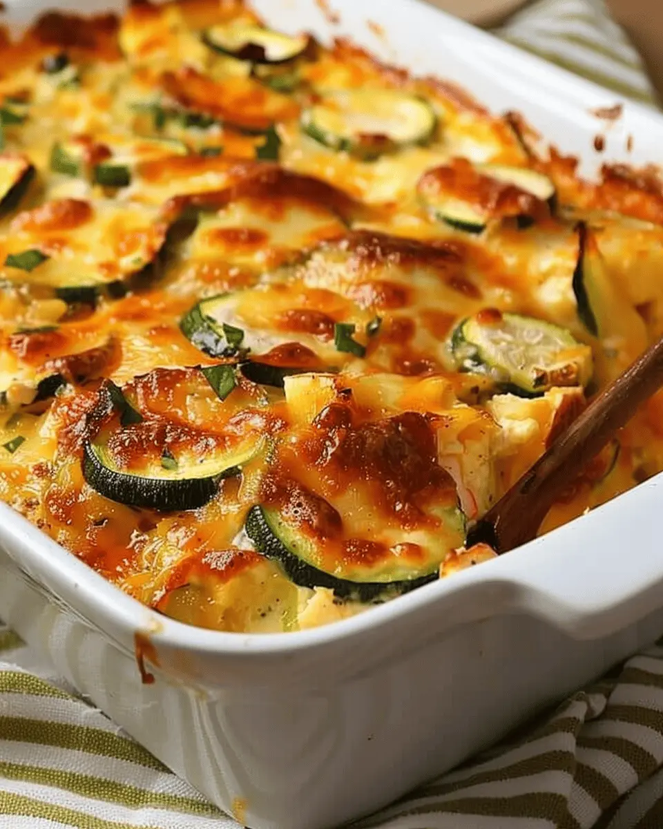 Easy Side Dishes: Indulgent Cheesy Zucchini Casserole Delight