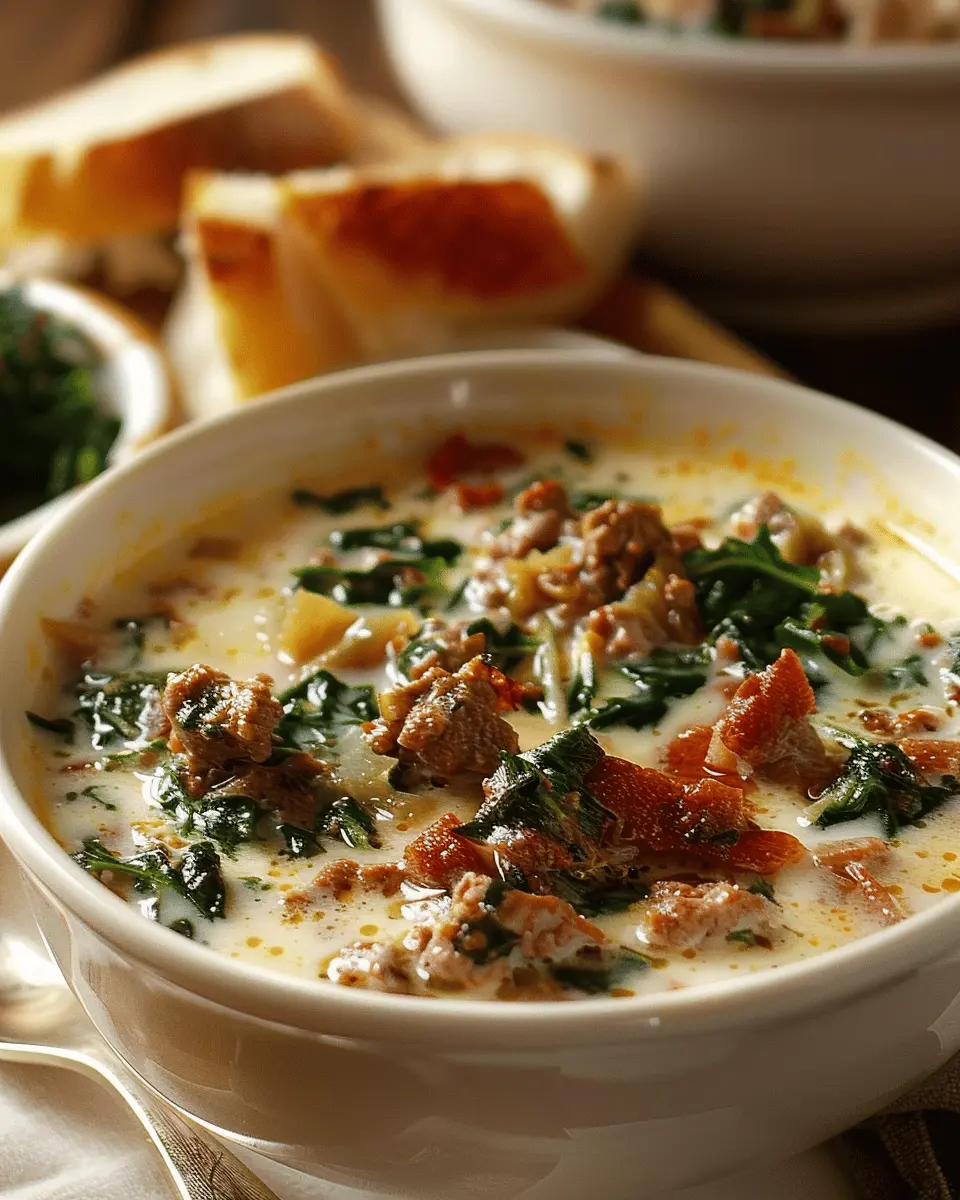 Easy Soup Recipes: Indulgent Zuppa Toscana with Turkey Bacon