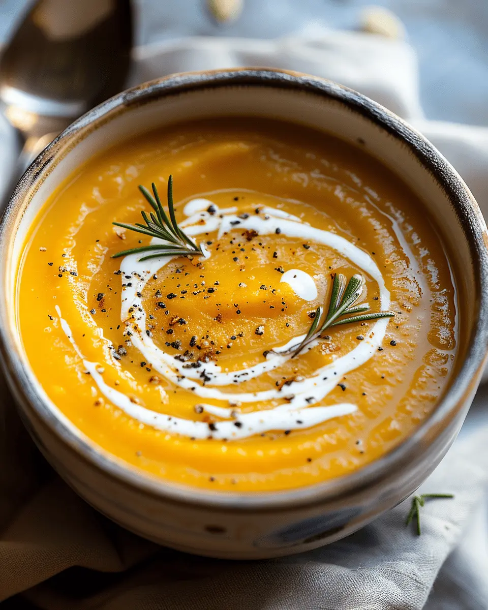 Easy Soup Recipes: Creamy Butternut Squash Soup with Turkey Bacon