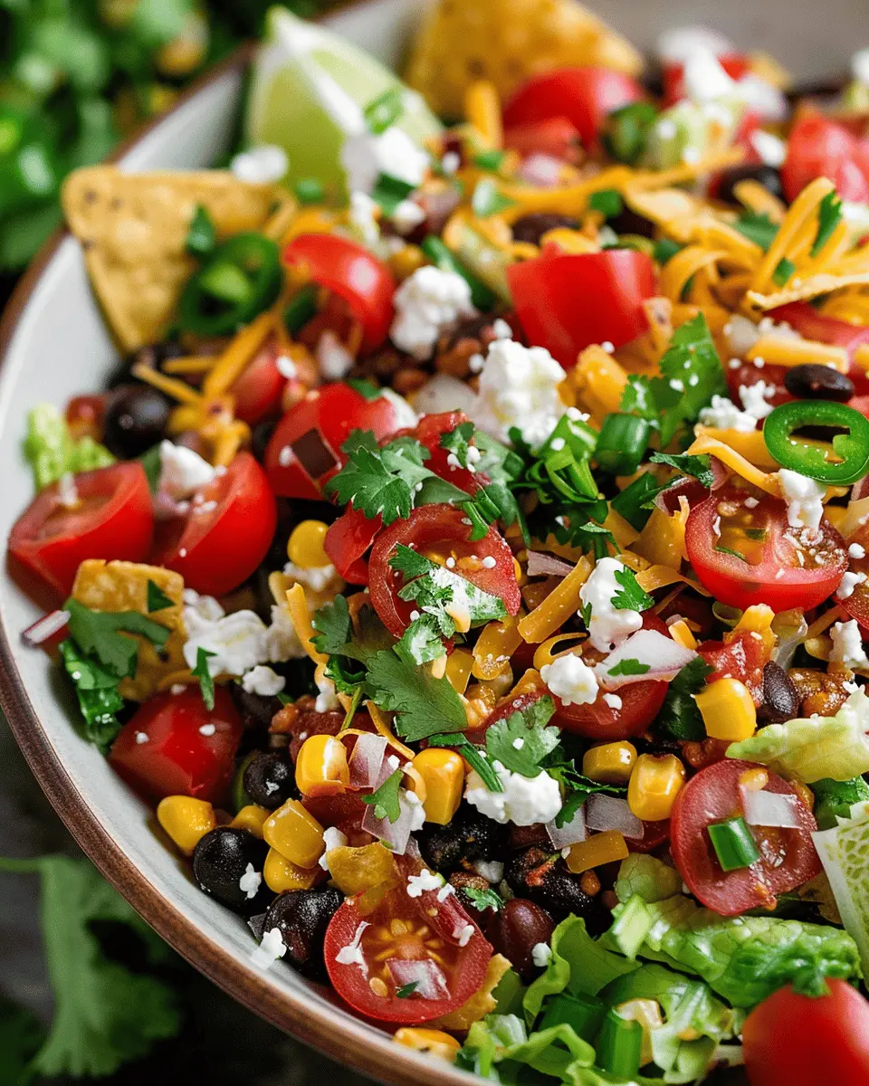 Delicious Salad Recipes Ideas: Easy Black Bean Taco Salad for You