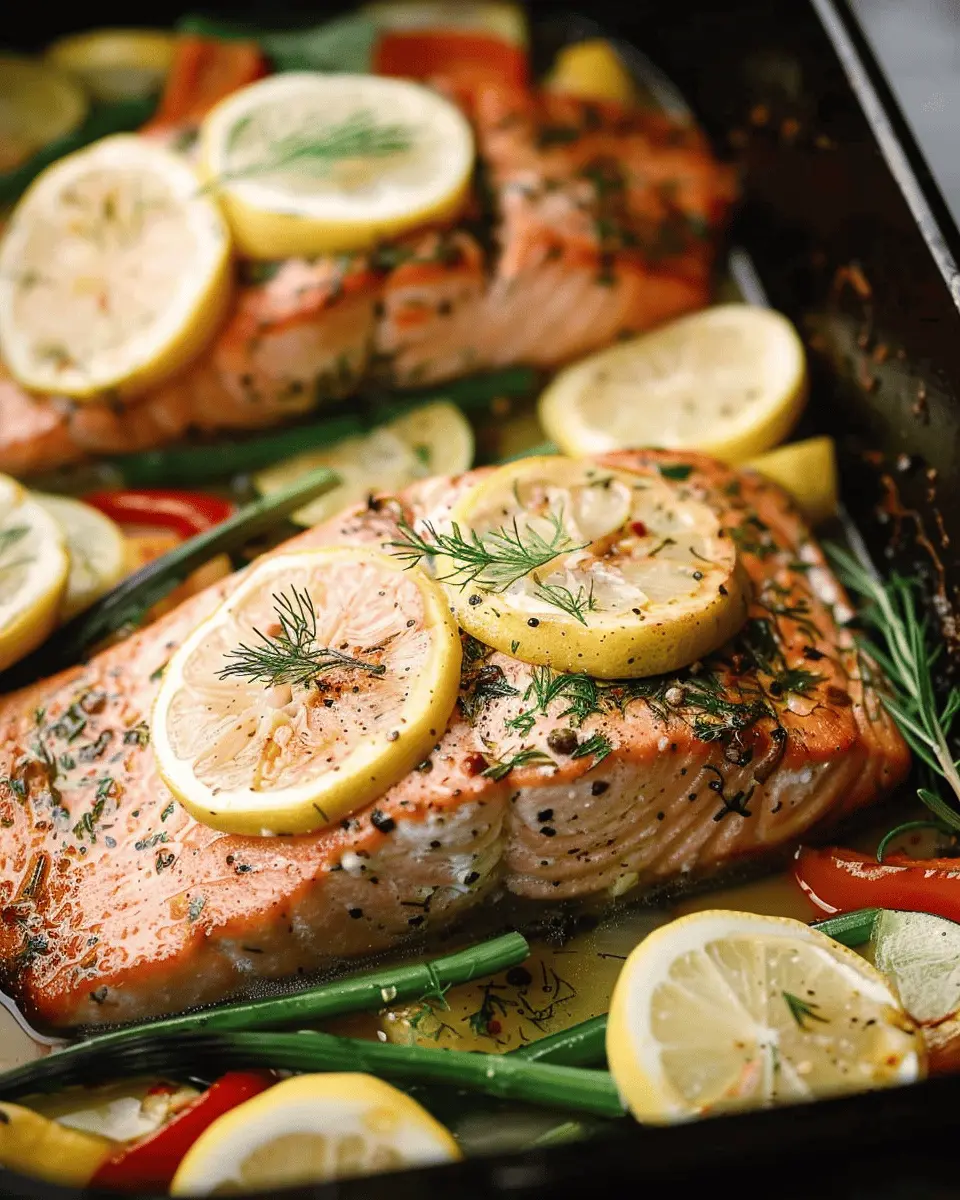 Low Carb Recipes: Easy Lemon Dill Salmon with Veggies Delight