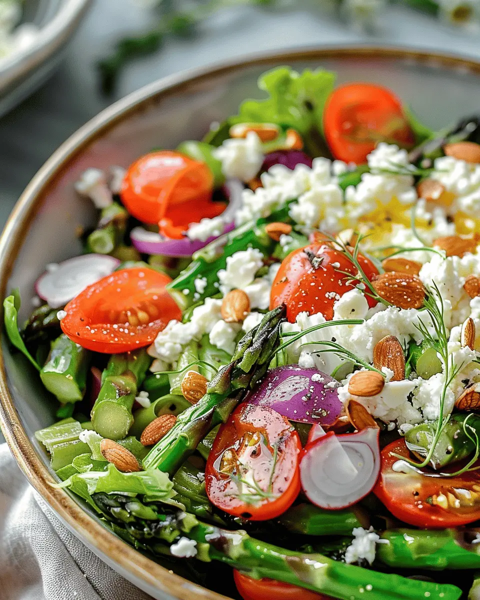 Delicious Salad Recipes Ideas: Wholesome Cottage Cheese Asparagus Salad