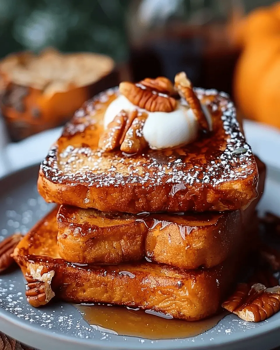 Breakfast ideas: Indulgent Pumpkin French Toast with Turkey Bacon