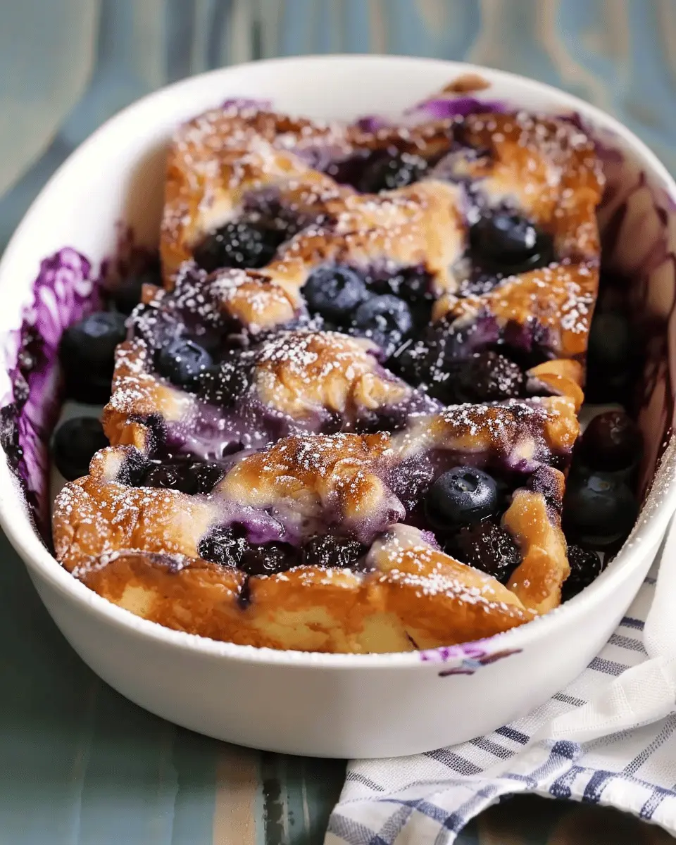 Breakfast ideas: Indulgent Overnight Blueberry French Toast Casserole