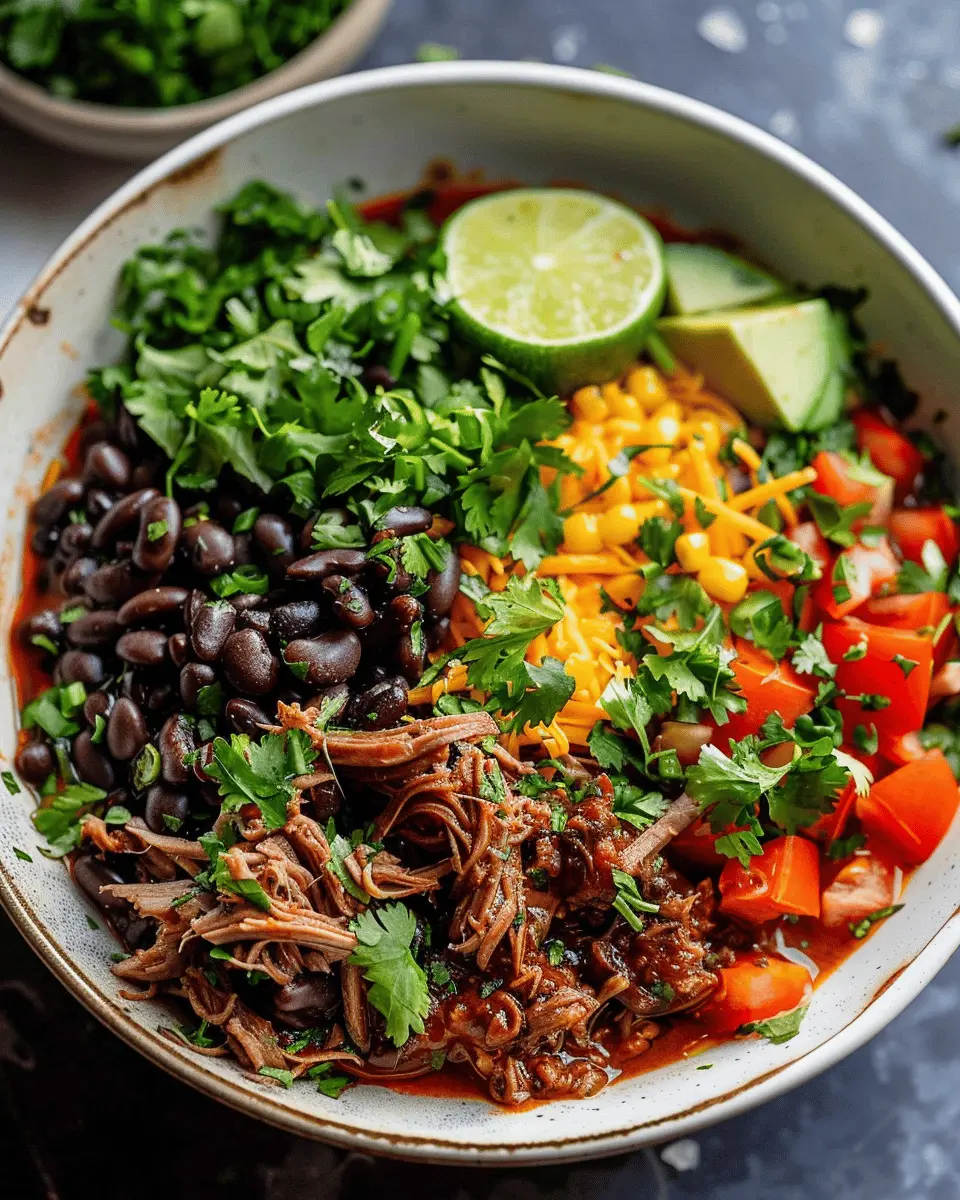 Low Carb Recipes: Easy Mexican Shredded Beef Bowl Delight