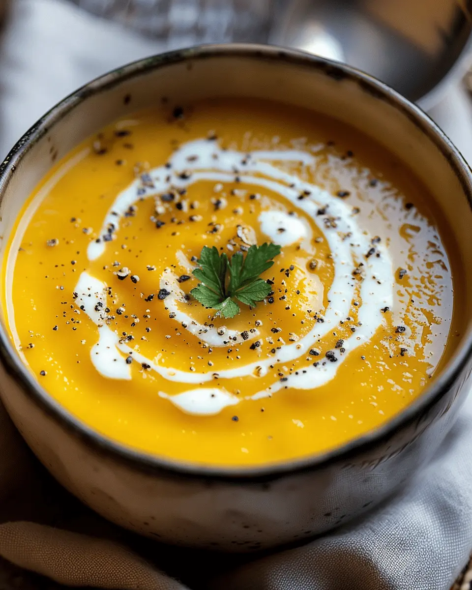 easy soup recipes: Creamy Butternut Squash Soup with Turkey Bacon