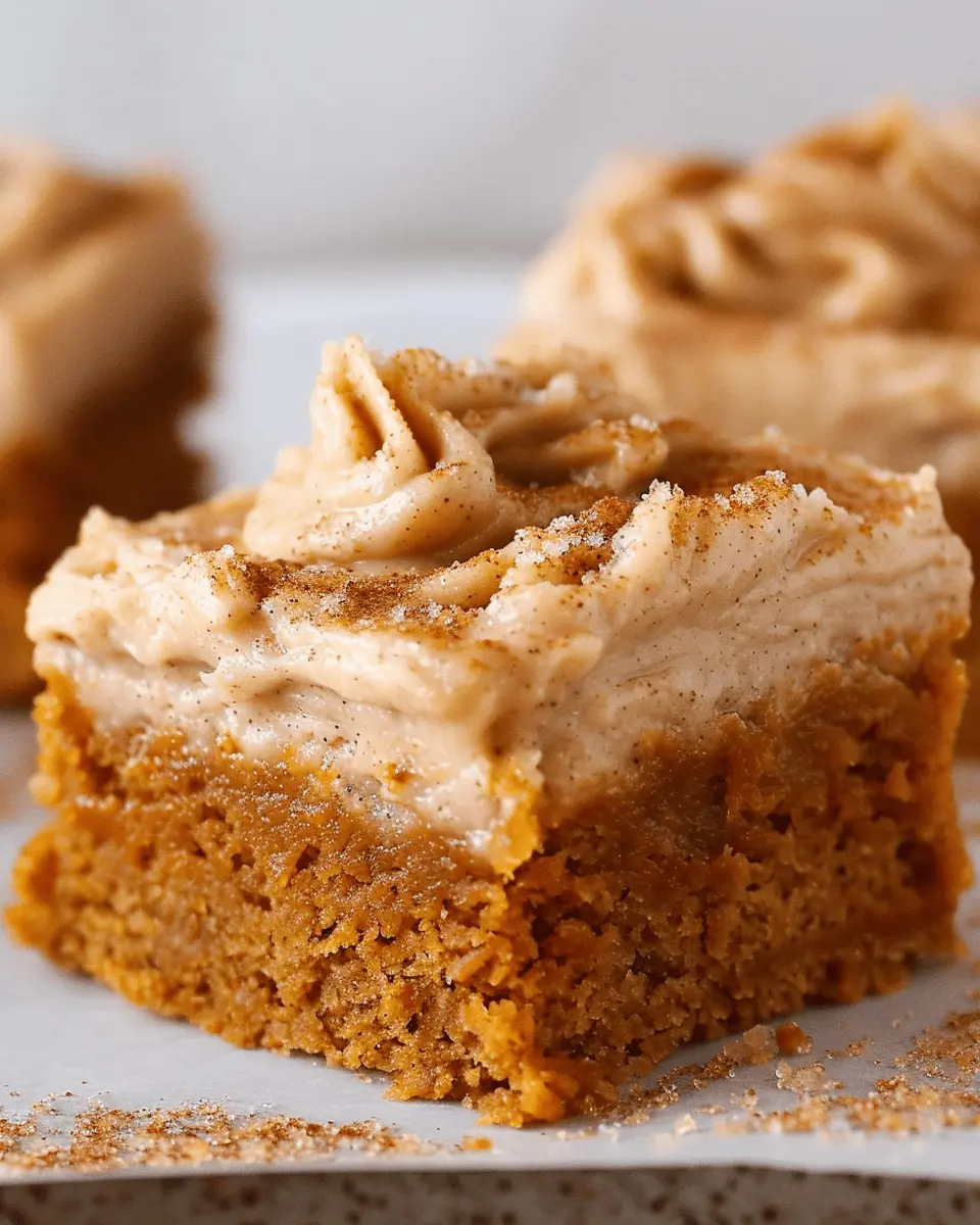 quick recipe ideas: Irresistible Pumpkin Bars with Brown Sugar Frosting
