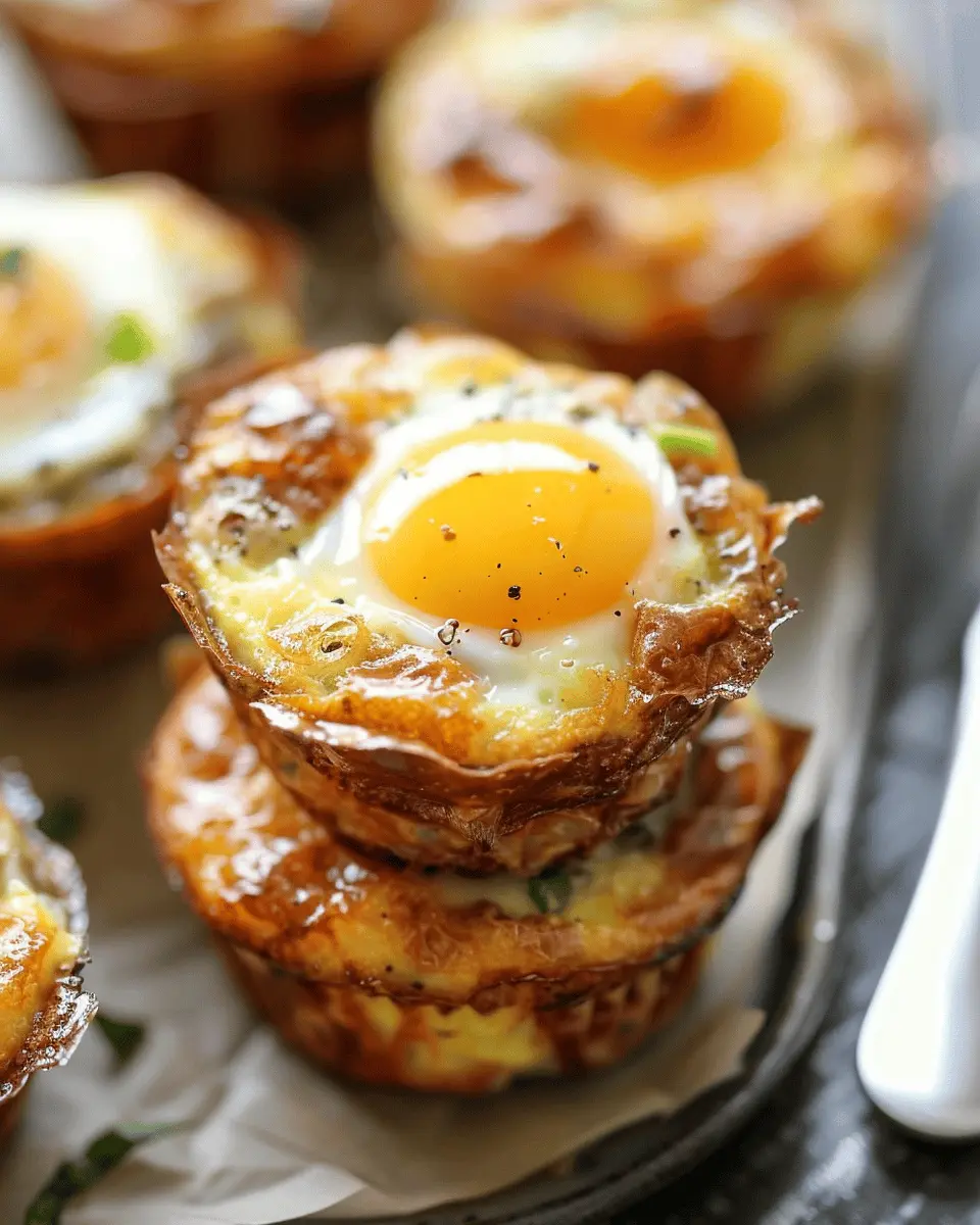 Breakfast ideas: Easy Muffin Tin Baked Eggs with Turkey Bacon