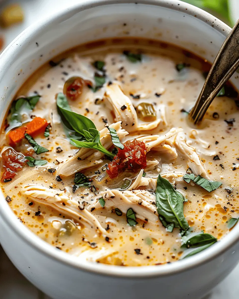 Easy Soup Recipes: Cozy Crockpot Marry Me Chicken Soup Delight