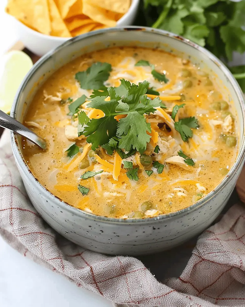 Easy Soup Recipes: Irresistible Green Chile Chicken Enchilada Soup