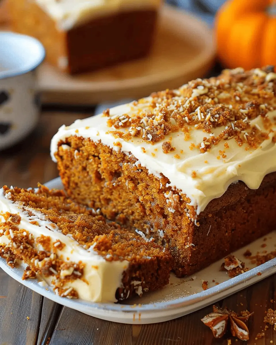 Pumpkin Bread with Cream Cheese Frosting: The Best Homemade Treat