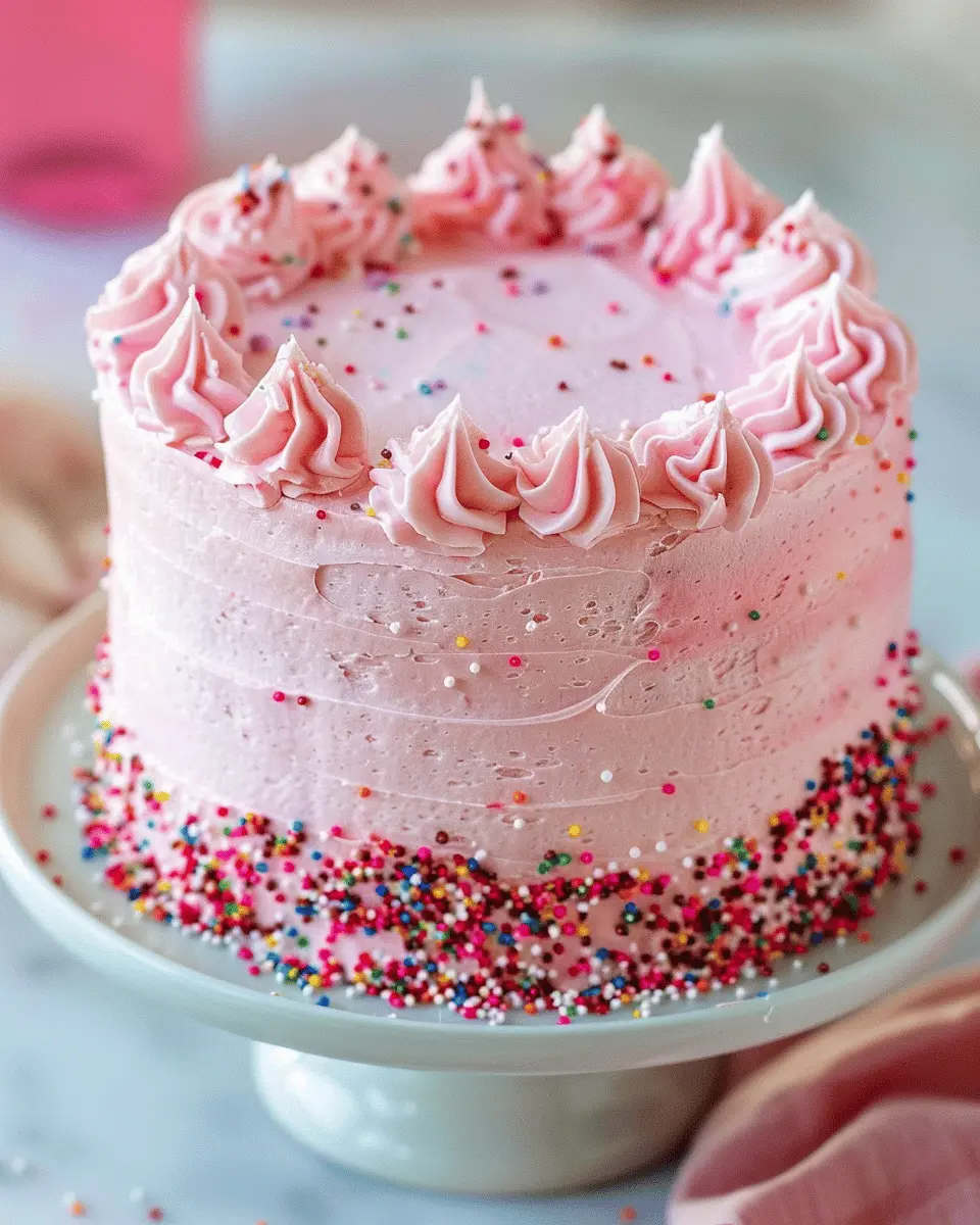 Quick Recipe Ideas: Indulgent Pink Birthday Cake for Celebrations