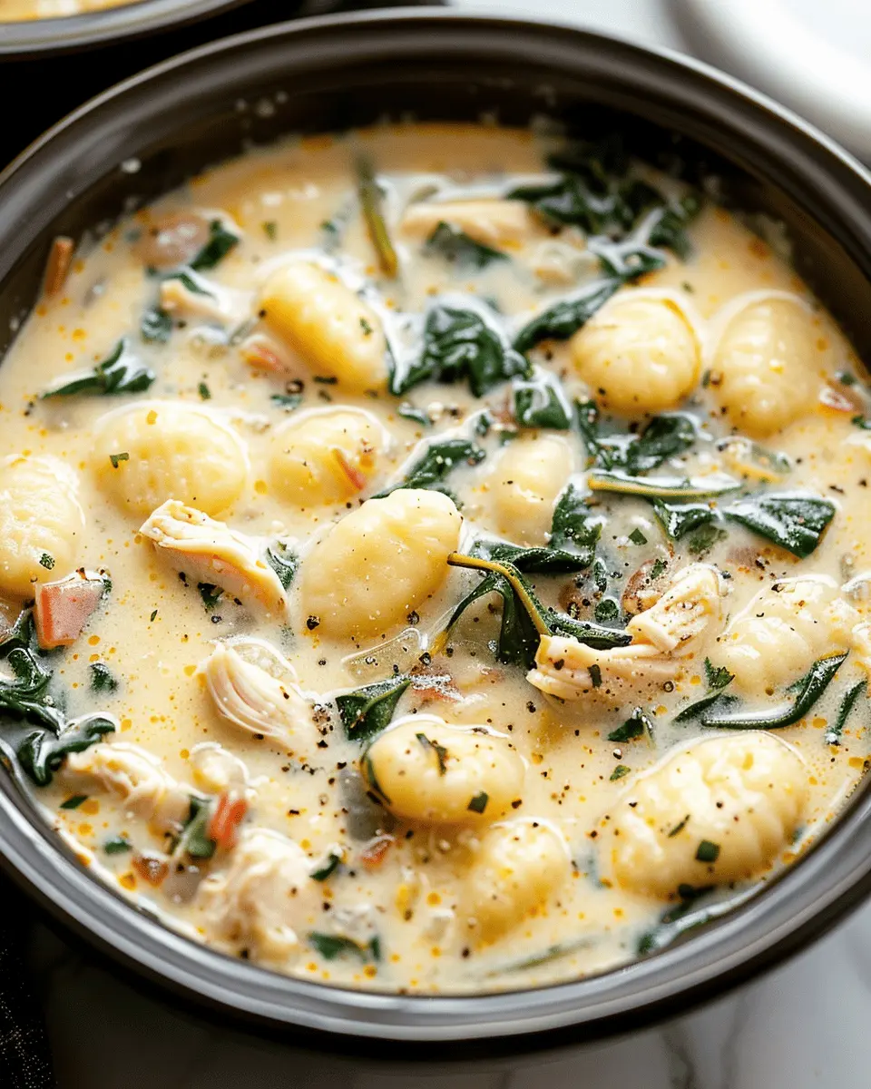 Easy Soup Recipes: Comforting Crockpot Chicken Gnocchi Soup