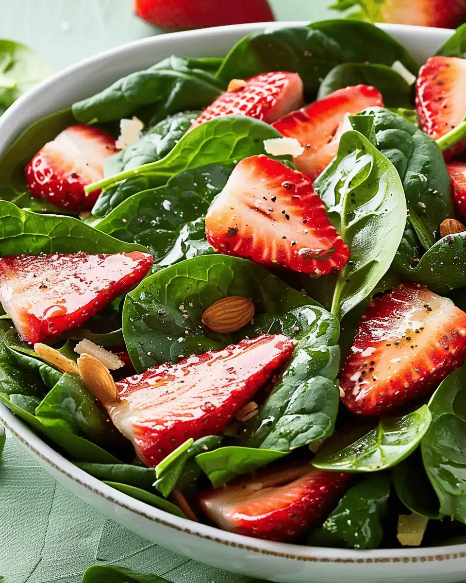 Delicious Salad Recipes: Easy Strawberry Spinach Salad with Turkey Bacon