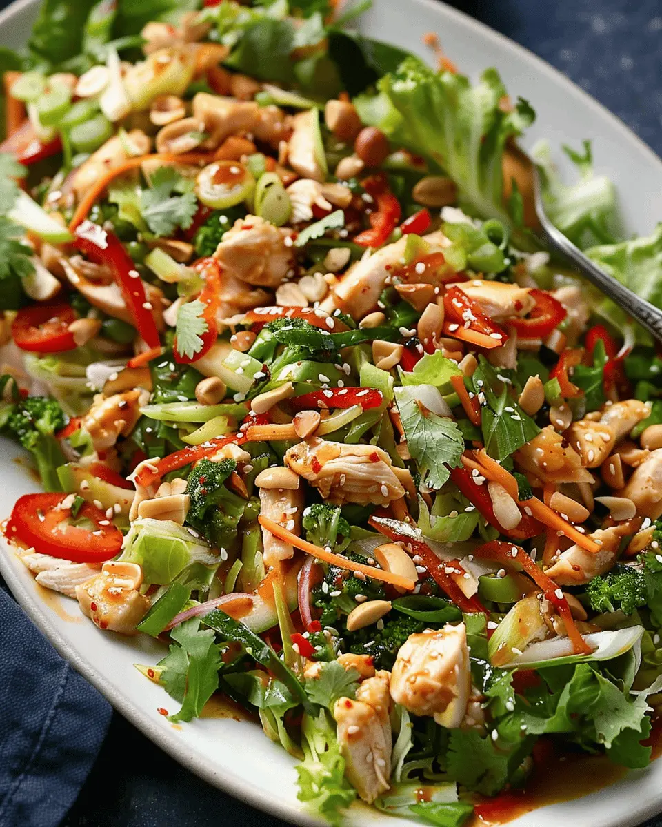 Delicious Salad Recipes Ideas: Tasty Chinese Chicken Salad with Turkey Bacon