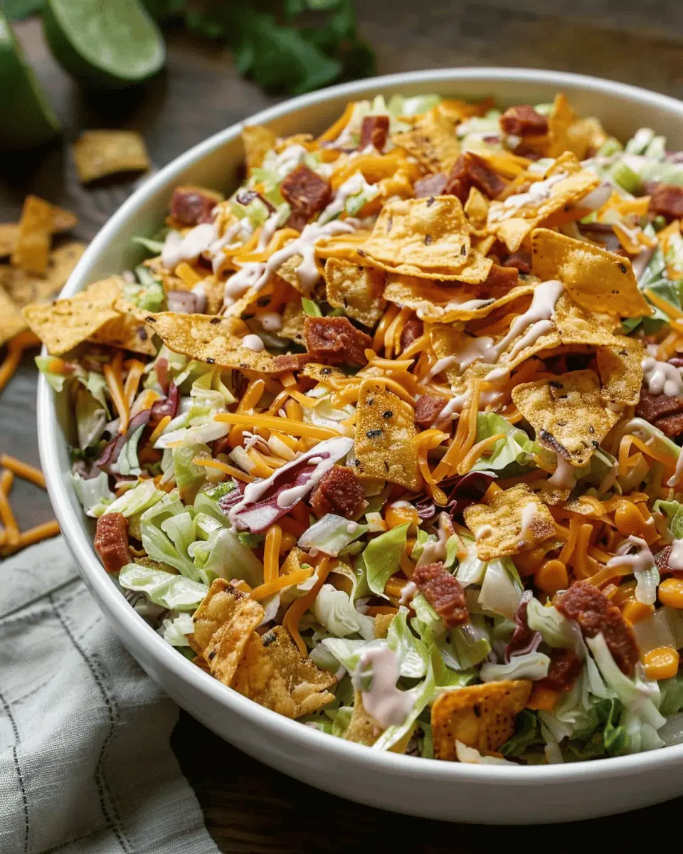 Delicious Salad Recipes Ideas: Easy Frito Cowboy Cabbage Delight