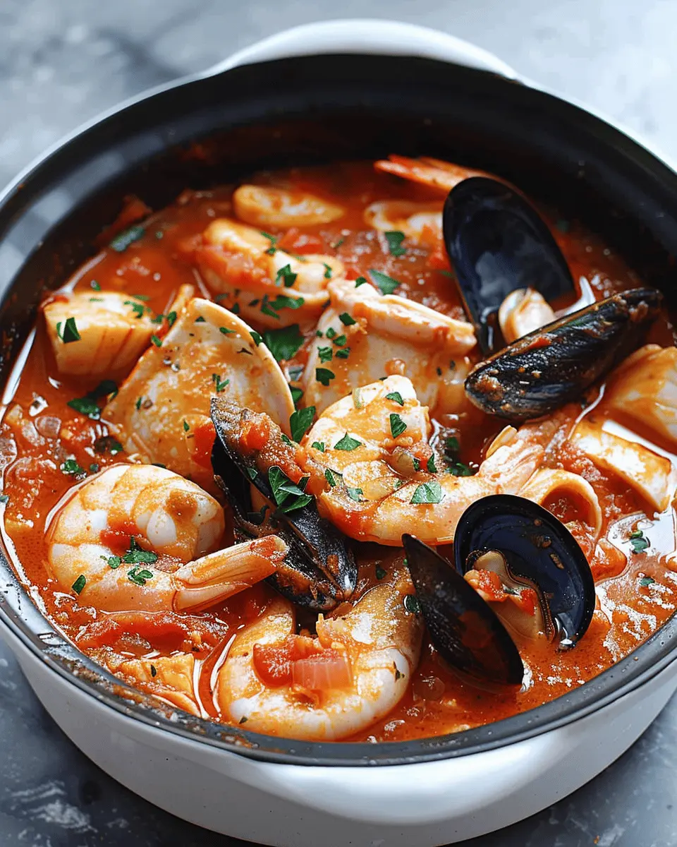 Low Carb Recipes: Indulgent Cioppino Style Seafood Stew