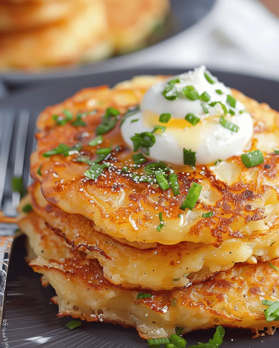 Breakfast ideas: Easy Potato Pancakes with Turkey Bacon Delight