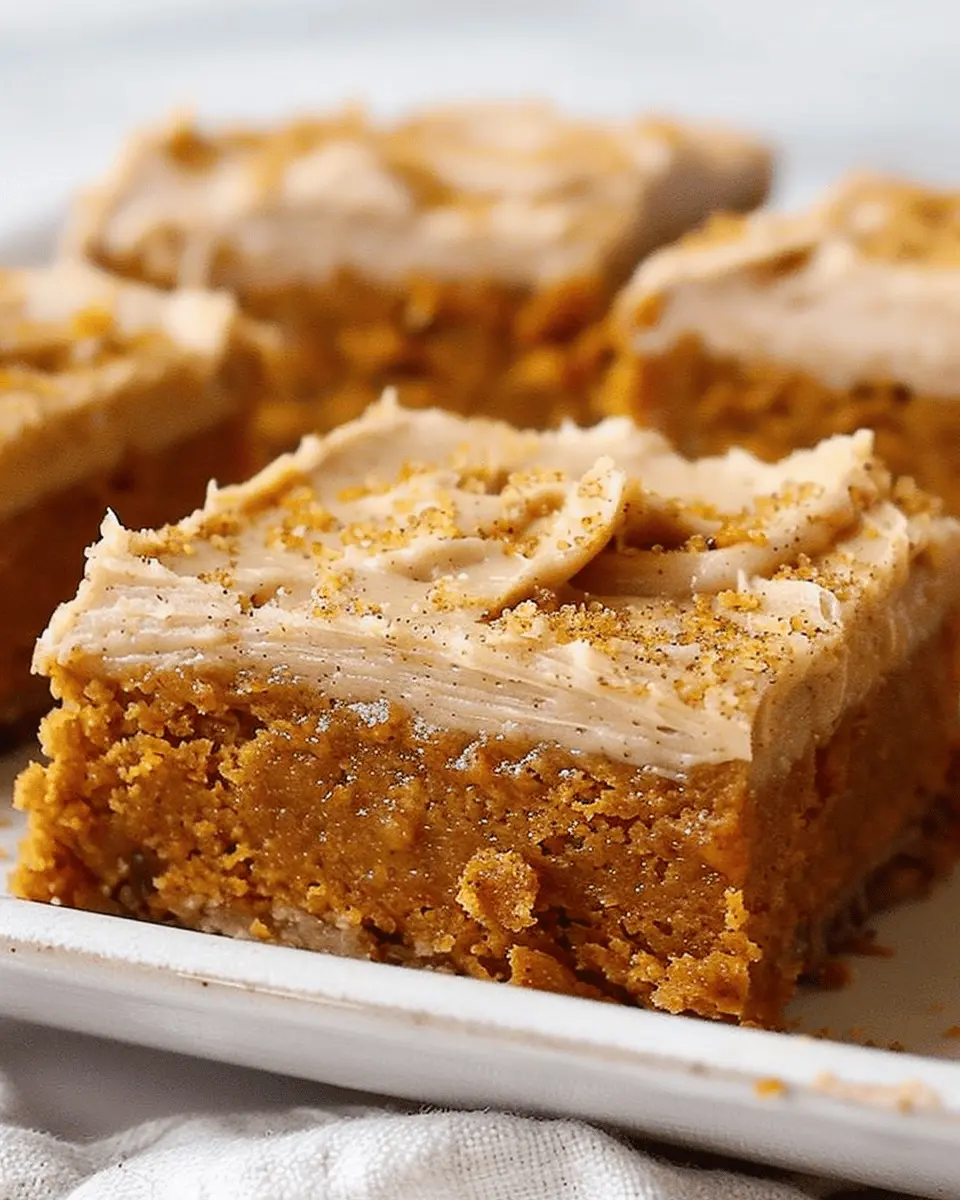 quick recipe ideas: Indulgent Pumpkin Bars with Brown Sugar Frosting