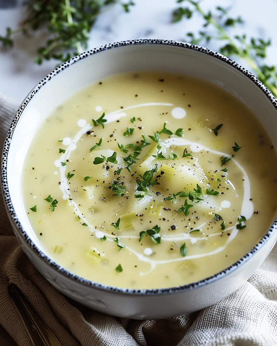 Easy Soup Recipes: Indulgent Creamy Leek and Potato Soup with Turkey Bacon