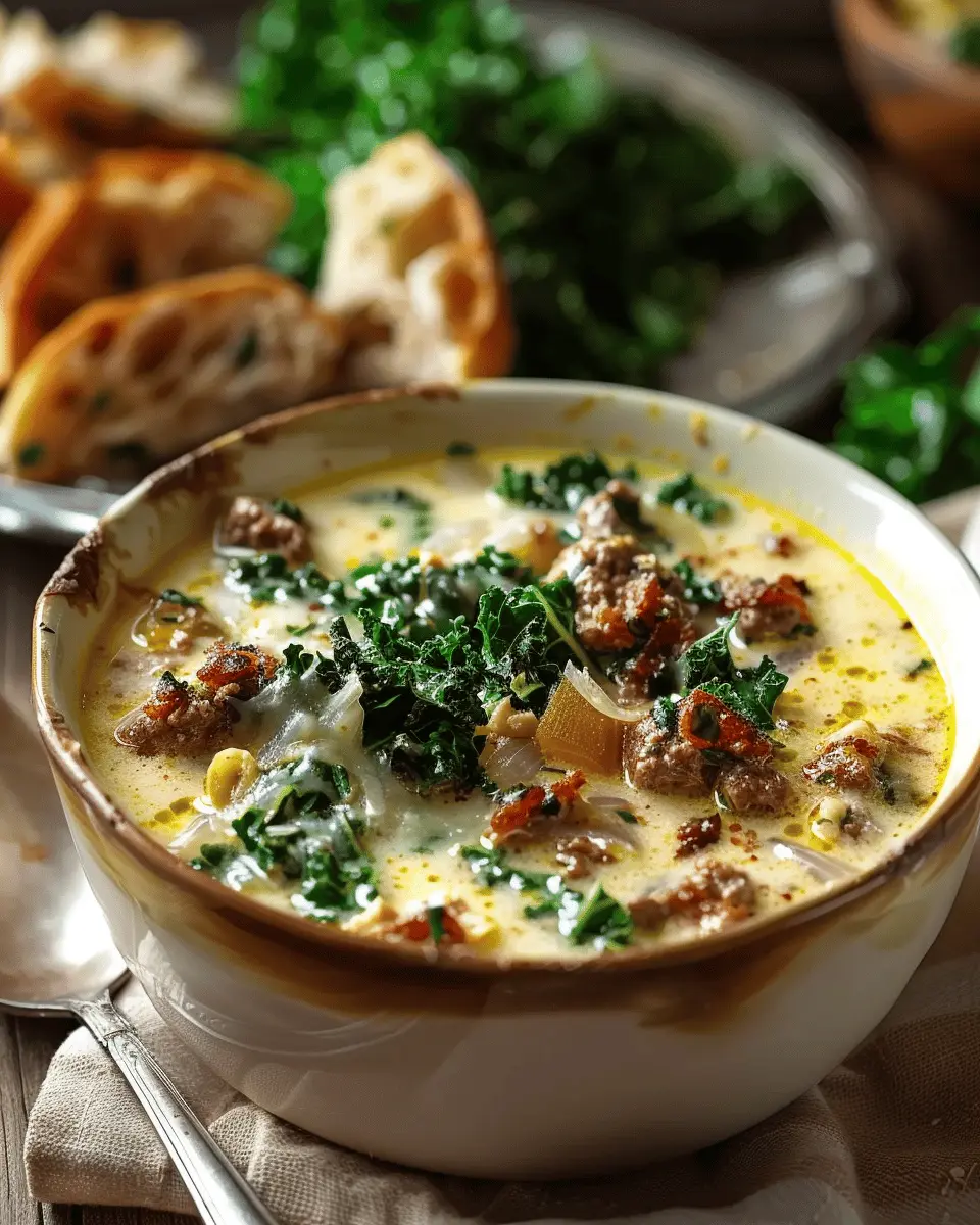Easy Soup Recipes: Indulgent Zuppa Toscana with Turkey Bacon