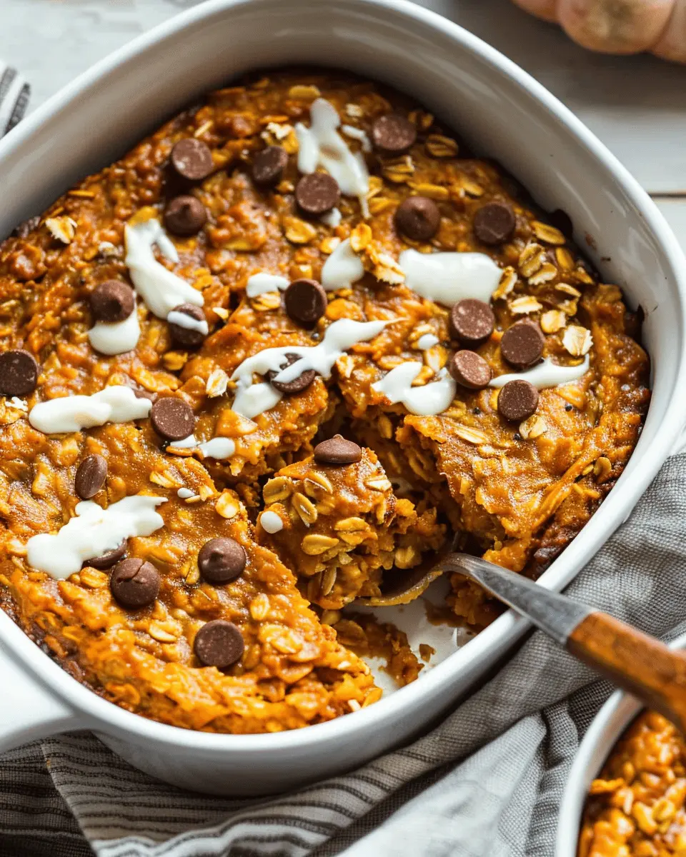 Breakfast ideas to Try: Indulgent Pumpkin Baked Oatmeal Recipe