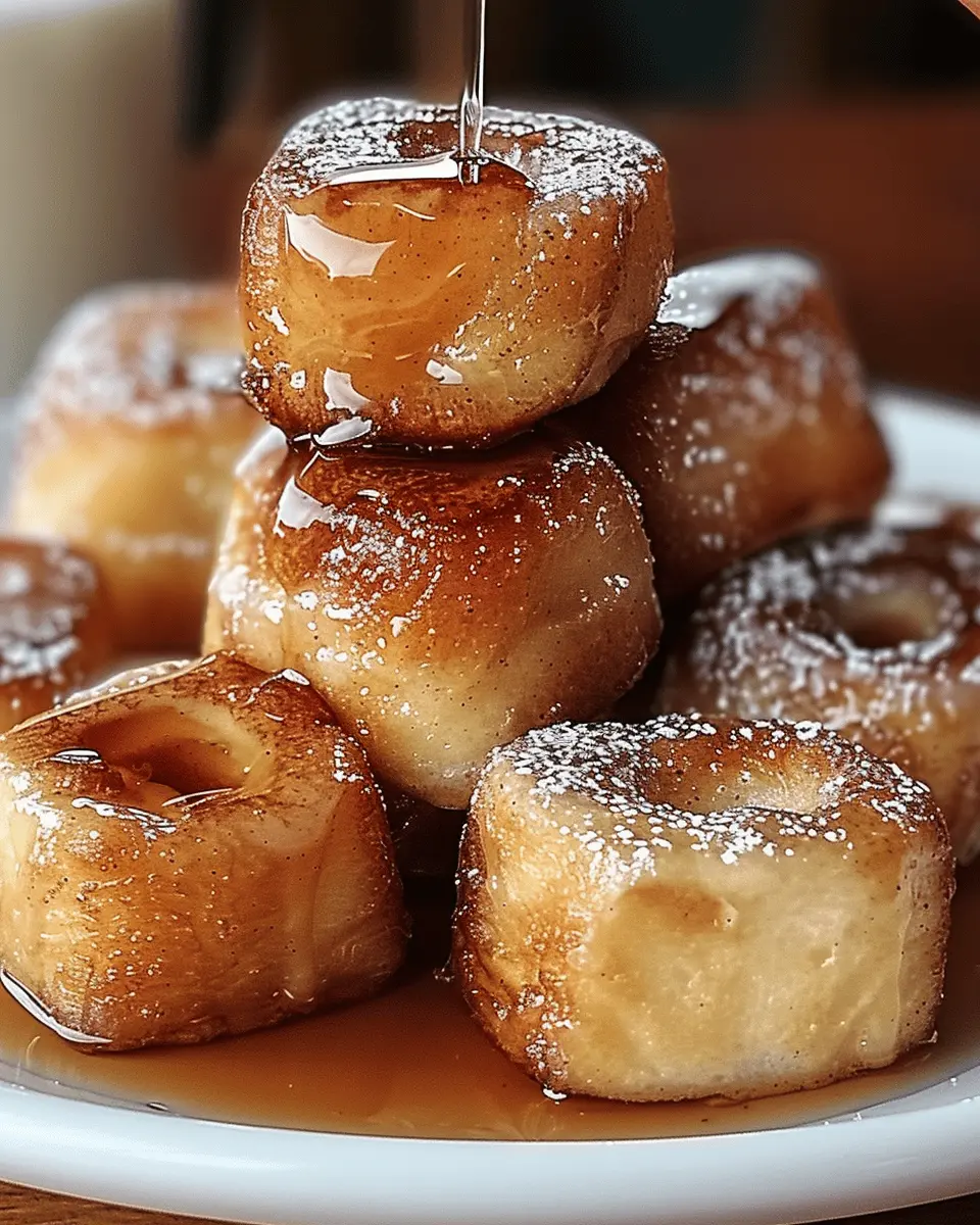 Breakfast ideas: Indulgent Cinnamon Roll French Toast Bites with Turkey Bacon