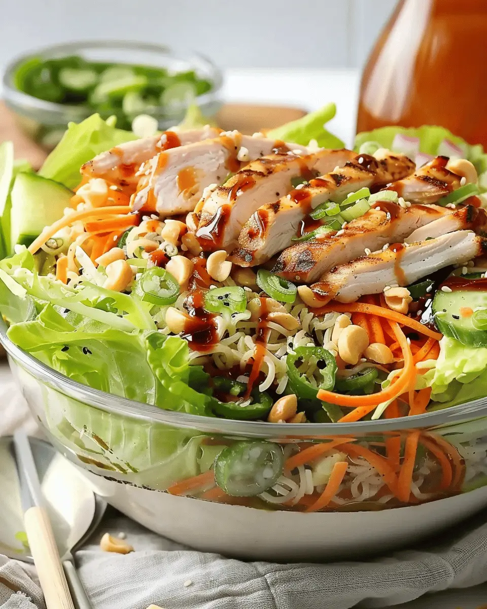 Delicious Salad Recipes Ideas: Easy Grilled Chicken Ramen Delight