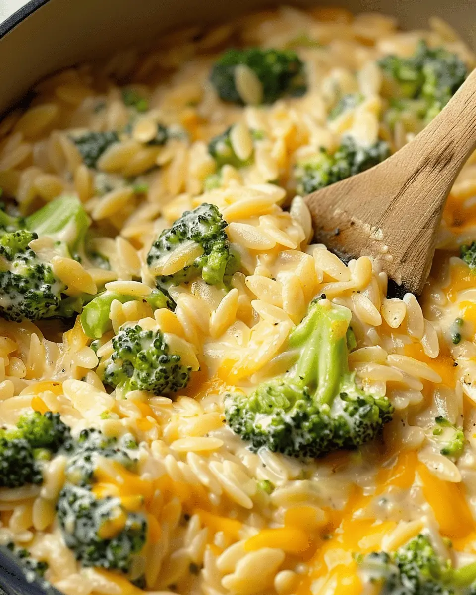 Easy Side Dishes: Creamy One-Pot Broccoli Cheddar Orzo Delight