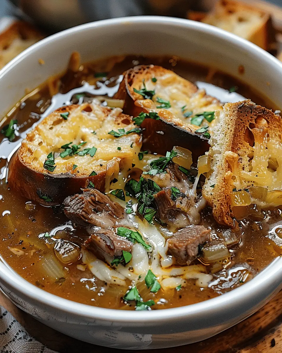 Easy Soup Recipes: Indulgent French Onion Beef Short Rib Soup