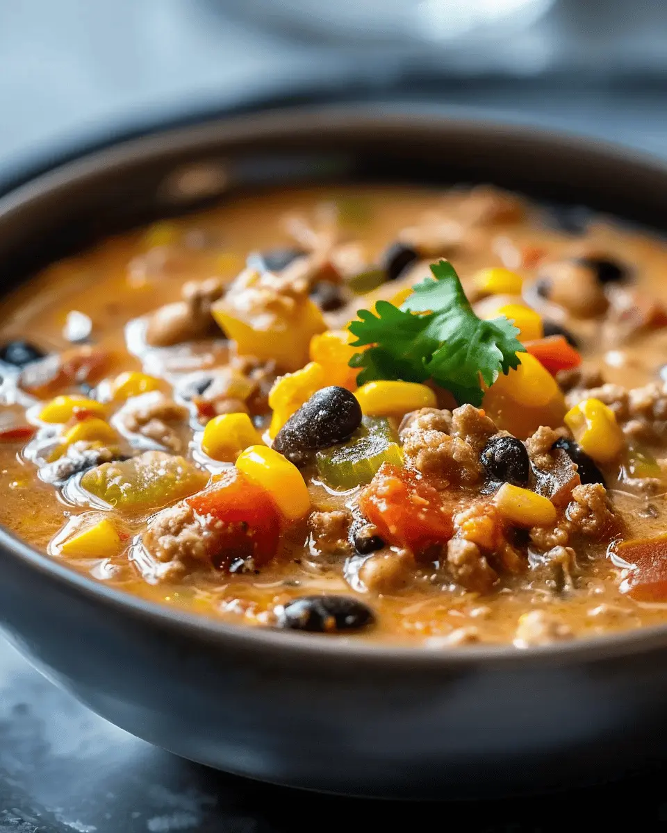 Easy Soup Recipes: Indulgent High Protein Creamy Taco Soup