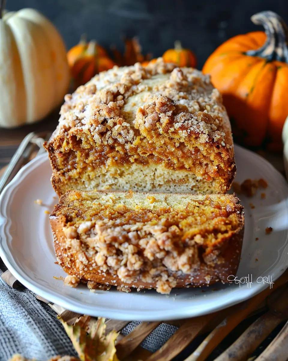 Simple Soft Bread: Delightful Pumpkin Streusel Bread Recipe