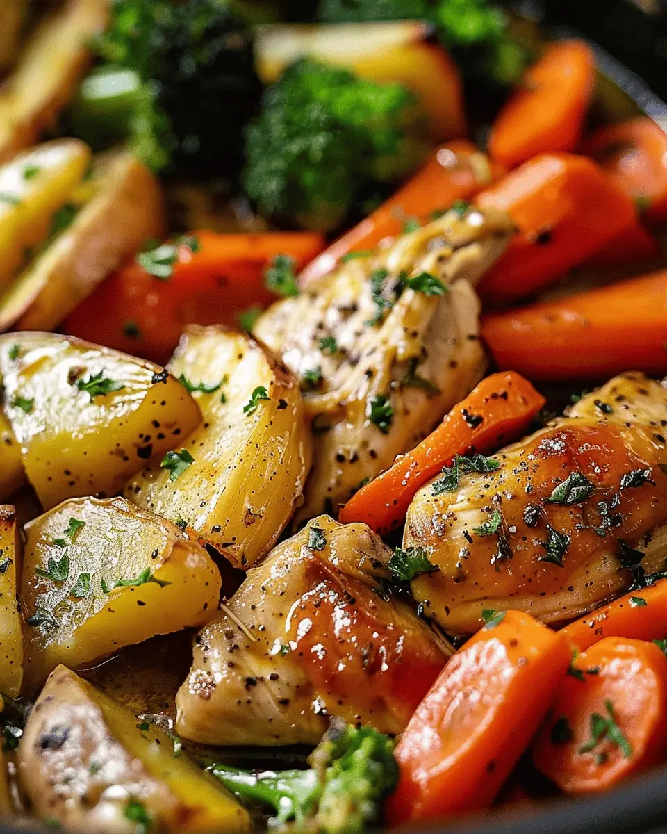 Slow Cooker Garlic Butter Chicken and Veggies: A Juicy Delight