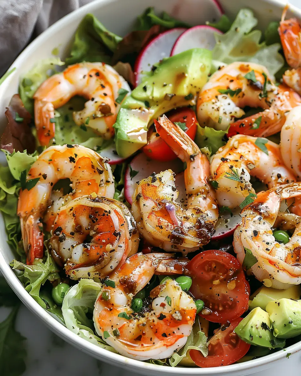 Delicious Salad Recipes Ideas: Easy Shrimp and Avocado Spring Salad
