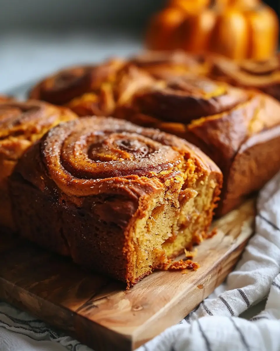 Simple Soft Bread: Easy Cinnamon Swirl Pumpkin Mini Loaves