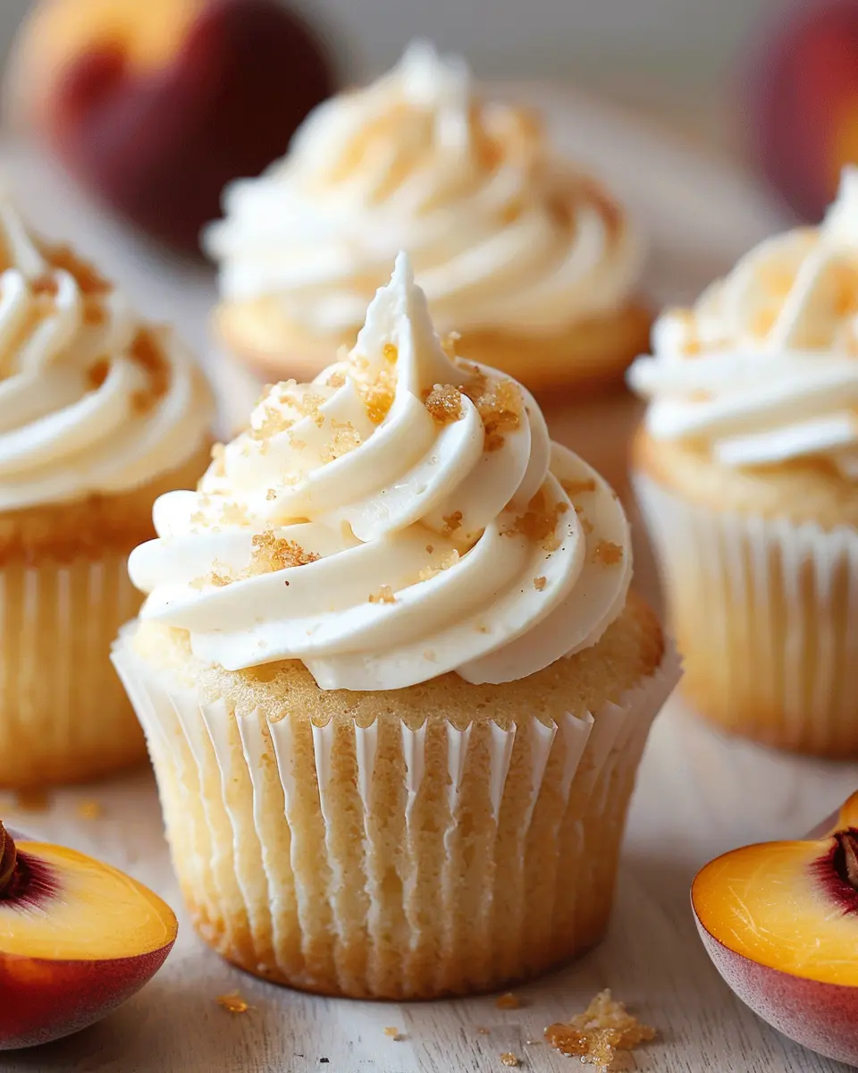 Honey Peach Cupcakes: The Best Cream Cheese Bliss Delight