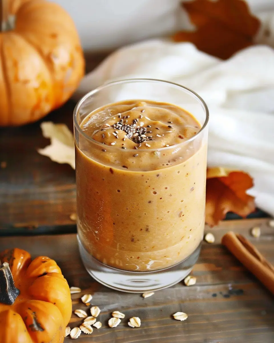 Pumpkin Oatmeal Smoothie: Quick, Filling, and Perfectly Cozy