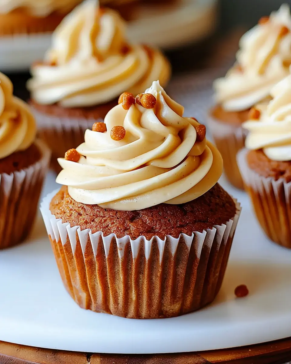 Irresistibly Moist Pumpkin Cupcakes for Fall with Creamy Frosting