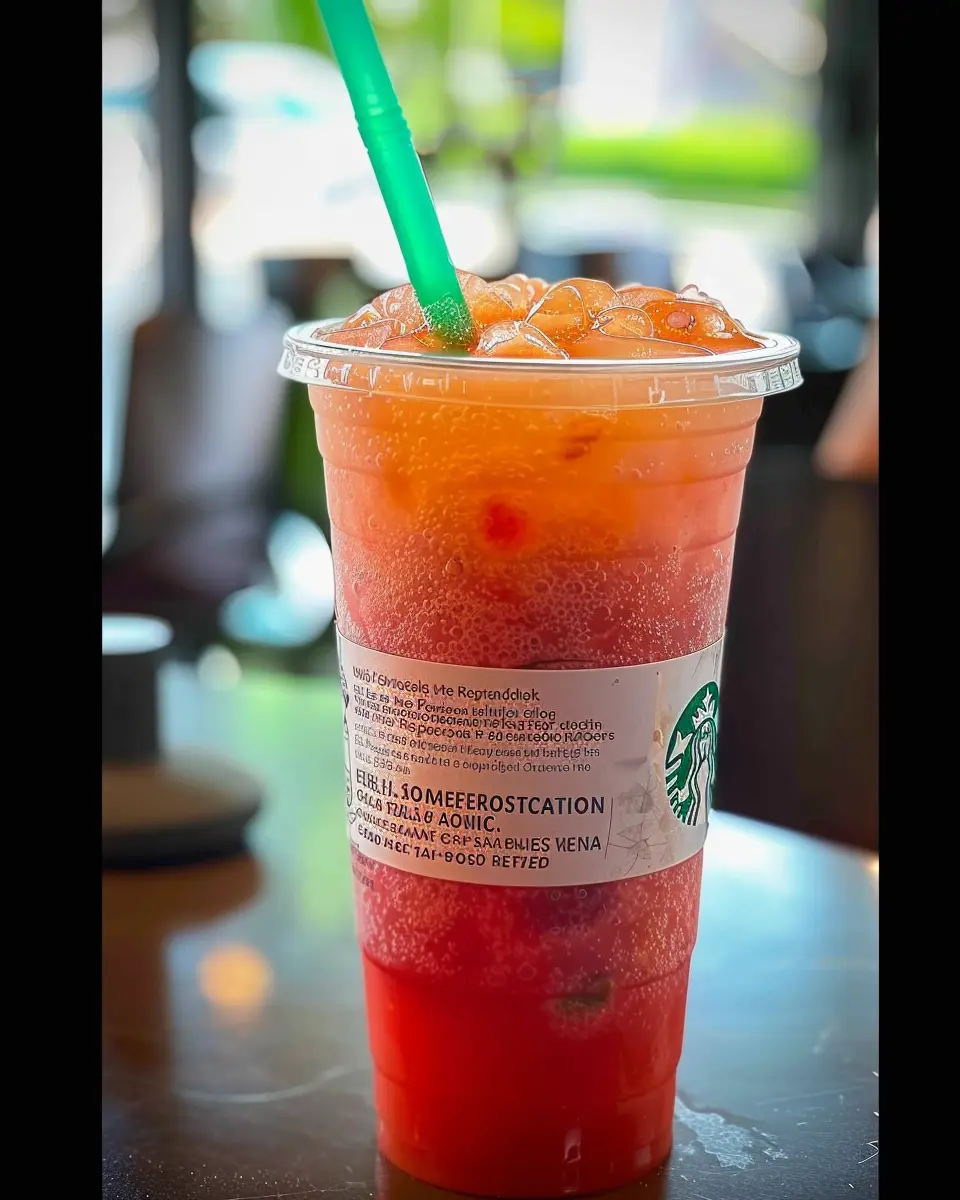 best secret menu starbucks refreshers: delicious Tropical Raspberry Refresher recipe