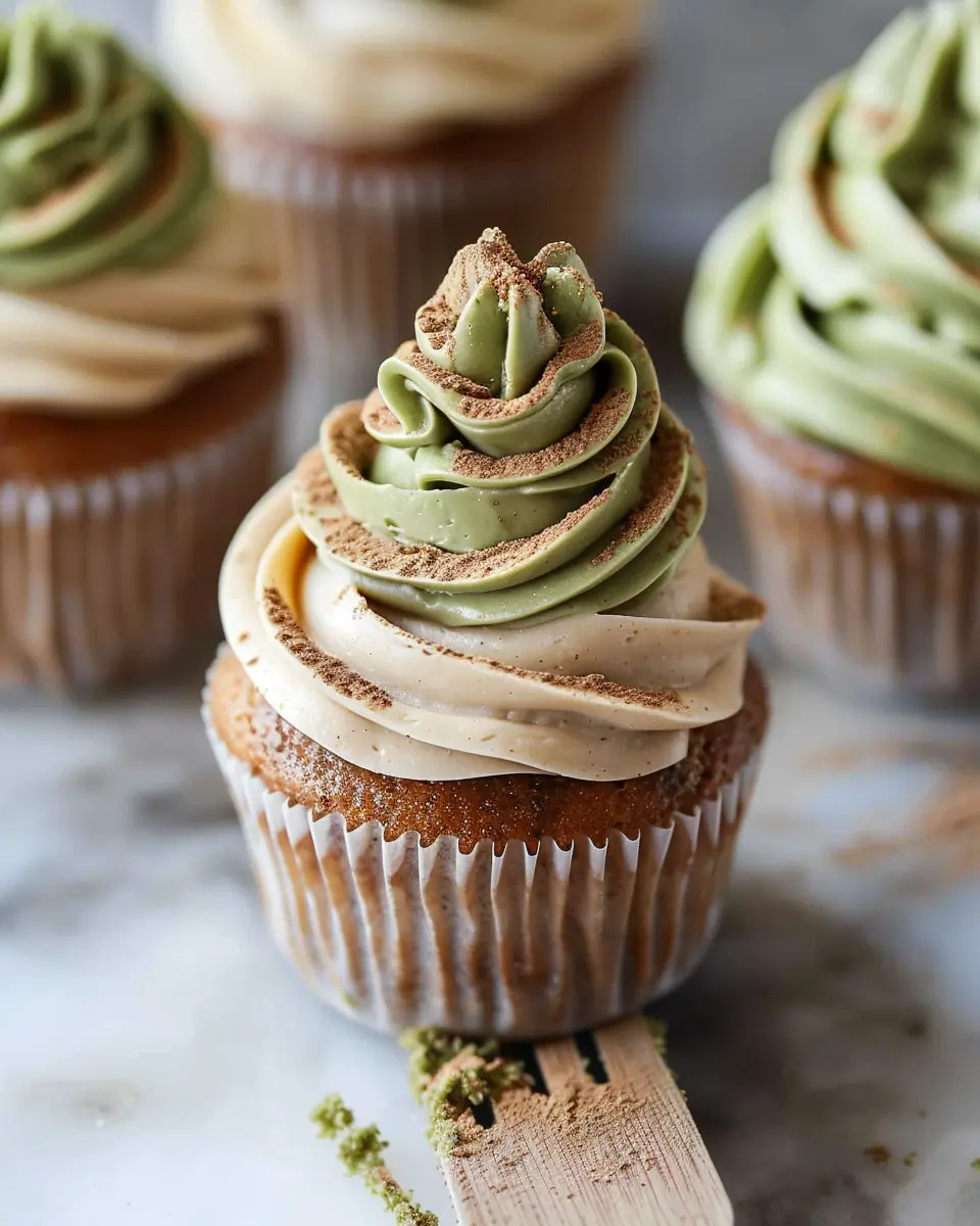 Matcha Cupcakes with Cinnamon Buttercream: A Dreamy Delight