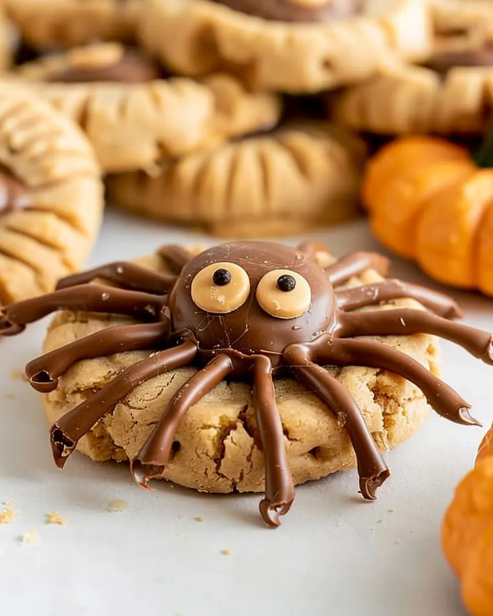 Halloween Peanut Butter Spider Cookies: Easy and Spooky Treats